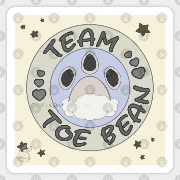 Shiny Eevee Toe Bean's Sticker by ThBlkBirdDaliah